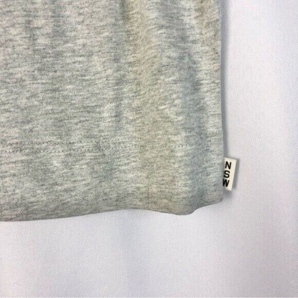 Nike Sportswear Gray Polka Dot Crop Short Sleeve Athletic T-Shirt M - Picture 5 of 6